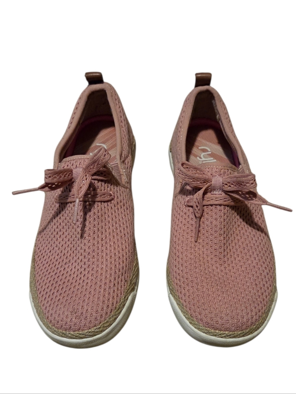 Women’s 6.5 Ryka Odessa Pink Mesh Lace-Up Sneakers